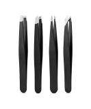 Derlaier Tweezers Set - High Precision Stainless Steel Eyebrow Tweezers for Facial Hair Removal, Ingrown Hair, and Splinter Removal - Buy Online on SooperMarket.com