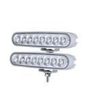 Led Boat Lights, BIGLIONX 6.5 inch Flood LED Light Bar 2 pc 80W 8600LMS Slim Led Deck Dock Marine Light Lamp IP69K 12V 24V Super Bright for Boat Truck Off-Road Car SUV (White) - Buy Online on SooperMarket.com