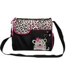 Accessotech Waterproof Diaper Bag with Mat - Tiger Pink | Mummy Changing Handbag for Travel - Buy Online on SooperMarket.com