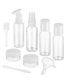 FANTESI Travel Bottles for Toiletries 9 PCS Leak Proof Refillable Travel Containers Liquid Containers with Clear Toiletries Bag for Cosmetic Shampoo Lotion Makeup Shower Hand Soap - Buy Online on SooperMarket.com