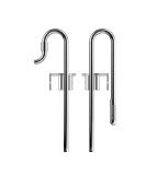 Fzone stainless steel lily pipe inlet and outlet compatible with 12/16mm filter hoses ideal for aquarium plants tanks with acrylic tube attachment. (12mm) - Buy Online on SooperMarket.com