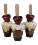Belgian Hot Chocolate Stirrers Spoons Sticks set with Marshmallow & Heart Handmade Individually wrapped (3) - Buy Online on SooperMarket.com