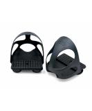 Stirring Iron Insert with Slip Protection | 1 Pair (2 Pieces) - Black Safety Stirrup Caps for Adults | International Shipping Available - Buy Online on SooperMarket.com