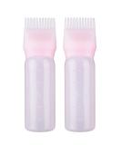 EHOTER 120Ml Applicator Bottle Hair Colour Brush Hair Oil Bottle with Graduated Brush Applicator Bottle Comb Root Comb Salon Hair Coloring Tool (2 Pack Pink) - Buy Online on SooperMarket.com