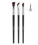 TEOYALL Angled Eyeliner Brushes Set 3 PCS Ultra Thin Slanted Angled Eyebrow Brush Precision Defined Brushes 3 Angled Eyeliner Brushes - Buy Online on SooperMarket.com
