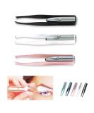 1st Choice 3 Stainless Steel Make Up LED Light Eyelash Eyebrow Hair Removal Lighted Tweezer - Buy Online on SooperMarket.com