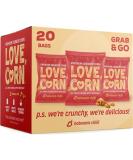 LOVE CORN | Habanero Chilli Crunchy Corn Snack | 20 Bags, 0.7oz | Low-Sugar, Gluten-Free, Plant Based, Non-GMO - Buy Online on SooperMarket.com