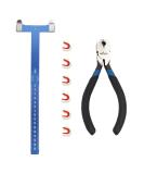 Perogen Archery Bow String Points Nock Pliers Set - T Shape Arrow Bow Square Ruler - Nocking Point Buckles for Recurve Bow - Buy Online on SooperMarket.com