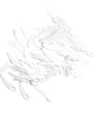 ZEJIA 100 PCS Mini Makeup Mask Spatula - White Plastic Cosmetic Spoon for Mixing and Sampling - Buy Online on SooperMarket.com