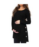 Maternity Dot Print Patchwork Breastfeeding Hoodie Sweatershirt | Nursing Tops for Women | Plus Size Maternity Clothes | UK Promotion | S-4XL XXL Black - Buy Online on SooperMarket.com