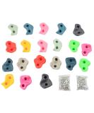 IFOYO Rock Climbing Holds - 20 Large Outdoor Playground Rocks for Kids Over 4 Years - Supports 132lbs/60kg - Bright + Dark - Buy Online on SooperMarket.com