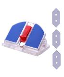 Professional Mat Cutter with 3 Replacement Blades - 45 & 90 Degree Bevel Cut Tool for Art Framing - Blue - Buy Online on SooperMarket.com