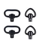 Heavy Duty QD Sling Swivel Mount Set for Two Point Sling - 1 and 1.25 D-Loop Swivels - Quick Detach/Release - Buy Online on SooperMarket.com