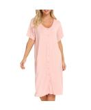 Jecarden Women's Maternity Nightgown - Short Sleeve Hospital Childbirth Sleepwear - Buy Online on SooperMarket.com