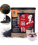 100% Black Sesame Seeds Powder, No Sugar, Low Temp Roasted, HALAL, NON-GMO, Black Sesame Paste Made in Taiwan 12.36oz (350g) - Buy Online on SooperMarket.com