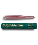 Wolf & Griffin Stainless Steel Precision Mini Tweezers: Professional Slant Eyebrow Tweezers for Men and Women | Grape Smoothie - Buy Online on SooperMarket.com