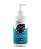 All Good Sport Mineral Sunscreen Lotion SPF 30+ - Reef Safe, Water Resistant, Broad Spectrum UVA/UVB Protection - 16 oz Pump Bottle - Buy Online on SooperMarket.com