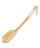 Saunnihen back brush body brush shower 44.5cm wood bathing brush with long stem shower brush natural bristles long dry brush for peeling removal of dead skin cellulite - Buy Online on SooperMarket.com