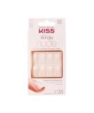 KISS Salon Acrylic Nude 28 Nails (KAN03) 28 Count (Pack of 1) - Buy Online on SooperMarket.com