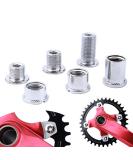 Juscycling Chainring Bolts Nuts Pack for Double Chainrings - Silver Type B | Set of 5 with Multiple Size Options - Buy Online on SooperMarket.com
