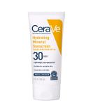 CeraVe 100% Mineral Sunscreen SPF 30 | Body Sunscreen for Sensitive Skin | 5 oz - With Zinc Oxide, Titanium Dioxide, Hyaluronic Acid, and Ceramides - Buy Online on SooperMarket.com