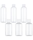 Firtink 6 PCS Plastic Travel Bottles 100 ML Clear Travel Containers Bottle Refillable Cosmetic Bottles Liquid Containers for Travel Toiletries Shampoo Lotion Makeup Shower Hand Soap - Buy Online on SooperMarket.com