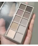 Go Ho 10 Colors Matte Eyeshadow Palette - Highly Pigmented Nude Shades, Waterproof Cool-tone Makeup - Sweet Mint 04 - Buy Online on SooperMarket.com
