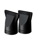 2 PCS/Set Professional Salon Hair Dryer Nozzle Replacement - Black Narrow Concentrator Blow Dryer Attachment - Fits Outer Dia 4.2-4.6cm - Buy Online on SooperMarket.com