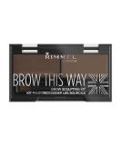 Rimmel London Brow This Way Sculpting Kit 002 Medium Brown - Perfect Brow Shaping Tool - Buy Online on SooperMarket.com