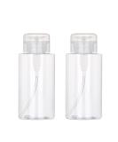 Shakeel 2pcs 200ml Nail Polish Remover Pump Bottle Dispenser Empty Push Down Pump Dispenser Pump Dispenser Bottle for Nails Plastic Clear Liquid Bottle Container for Makeup Remover - Buy Online on SooperMarket.com