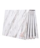 Allwon 4-Layer Book Shaped Marble Magnetic Palette Large Empty Makeup Palette Storage Box for Eyeshadow Lipstick Blush Powder (White) - Buy Online on SooperMarket.com