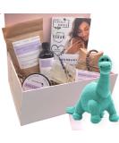 BUSHBABY Natural Vegan Mum and Baby Pamper Kit - Pregnancy & Maternity Gift Set (Ice Blue Diplodocus) - Buy Online on SooperMarket.com