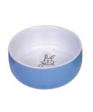 Nobby Rabbit Rodent Ceramic Bowl Diameter 11 cm x 4.5 cm blue-white - Buy Online on SooperMarket.com