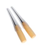 2PCS Alloy Steel Wood Handle Punching Tapered Awl Craft Cloth Scratch Awl Repair Tool for DIY Craft - Buy Online on SooperMarket.com