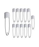 Diaper safety needles 5.3 cm diapers plastic pins stainless steel ideal for terry squares and pre-folded diapers (12 pieces) - Buy Online on SooperMarket.com