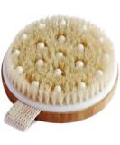 CSM Body Brush For Beautiful Skin - Solid Wood Frame & Boar Hair Exfoliating Brush To Exfoliate & Soften Skin Improve Circulation Stop Ingrown Hairs Reduce Acne and Cellulite - Buy Online on SooperMarket.com