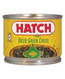 Hatch Mild Diced Green Chilis 4oz - Pack of 12 | Authentic Flavor | Versatile Cooking Ingredient - Buy Online on SooperMarket.com