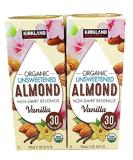Kirkland Organic Unsweetened Almond Non-Dairy Beverage Vanilla - 2 Cartons (32 oz. each) - Buy Online on SooperMarket.com
