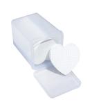 Buy 200 Pcs Heart Shape Eyelash Glue Cleaning Cotton Pads White Fabric Wipes for Nail Polish & Makeup Removal (4.8x4.8cm - Buy Online on SooperMarket.com