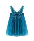 Baby Girl Tulle Princess Dress with Butterfly Wings | 0-4 Years | Peacock Blue - Buy Online on SooperMarket.com