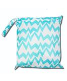 EGURS Wetbag | Waterproof Reusable Diaper Bag - Blue & White Stripes (30x28cm) - Eco-Friendly Travel Solution - Buy Online on SooperMarket.com