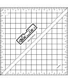 Bloc Loc Half Square Triangle Multiple-Sized 6-1/2" Quilting Ruler with Grid Lines 6 1/2 inch - Buy Online on SooperMarket.com