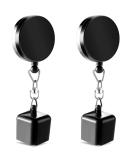 Billiards Snooker Pool Cue Chalk Holder, 2 Pieces Retractable Snooker Practical Tool with Belt Clip for Billiards Chalk Tip Holder - Buy Online on SooperMarket.com