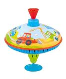 Goki 53811 Humming Top - Metal Construction Site Toy 18.5 cm Diameter | Fun Humming Noises - Ideal for Kids - International Shipping Available - Buy Online on SooperMarket.com