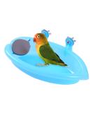 QBLEEV Bird Baths Tub with Mirror - Parrot Birdbath Shower Accessories for Small Birds and Parrots - Buy Online on SooperMarket.com