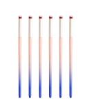 KAAGEE 6pieces Ombre Nail Brush Wood Nail Pen Ombre Brush for Gel Nails Nail Gradient Brush Nail Design Brushes Nail Painting Kit Nail Art Tools Acrylic Nail Accessories stylish ombre brush - Buy Online on SooperMarket.com