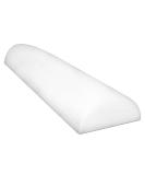 CanDo Full-Skin PE Foam Roller 6 x 36 - White Half-Round 36-inch for Muscle Restoration, Massage Therapy, Sport Recovery, Physical Therapy - Buy Online on SooperMarket.com