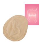 Protective Cover for Artificial Breasts | Cotton Bag for Mastectomy Silicone Breasts | Breathable Size L Breast Prosthesis Envelope - Buy Online on SooperMarket.com