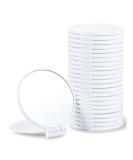 Getinbulk Compact Mirror Bulk Set of 24 - Round Makeup Mirror for Purse (White) | Pack of 24 - Buy Online on SooperMarket.com