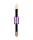 CCbeauty Cream Highlight and Contour Stick - Dual-Ended Contouring Highlighter Stick for Face Shaping - Lightweight Blend, Smooth Colour Corrector and Concealer Stick - Light/Medium Shade - 1 count - Buy Online on SooperMarket.com